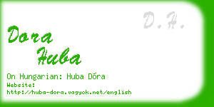dora huba business card